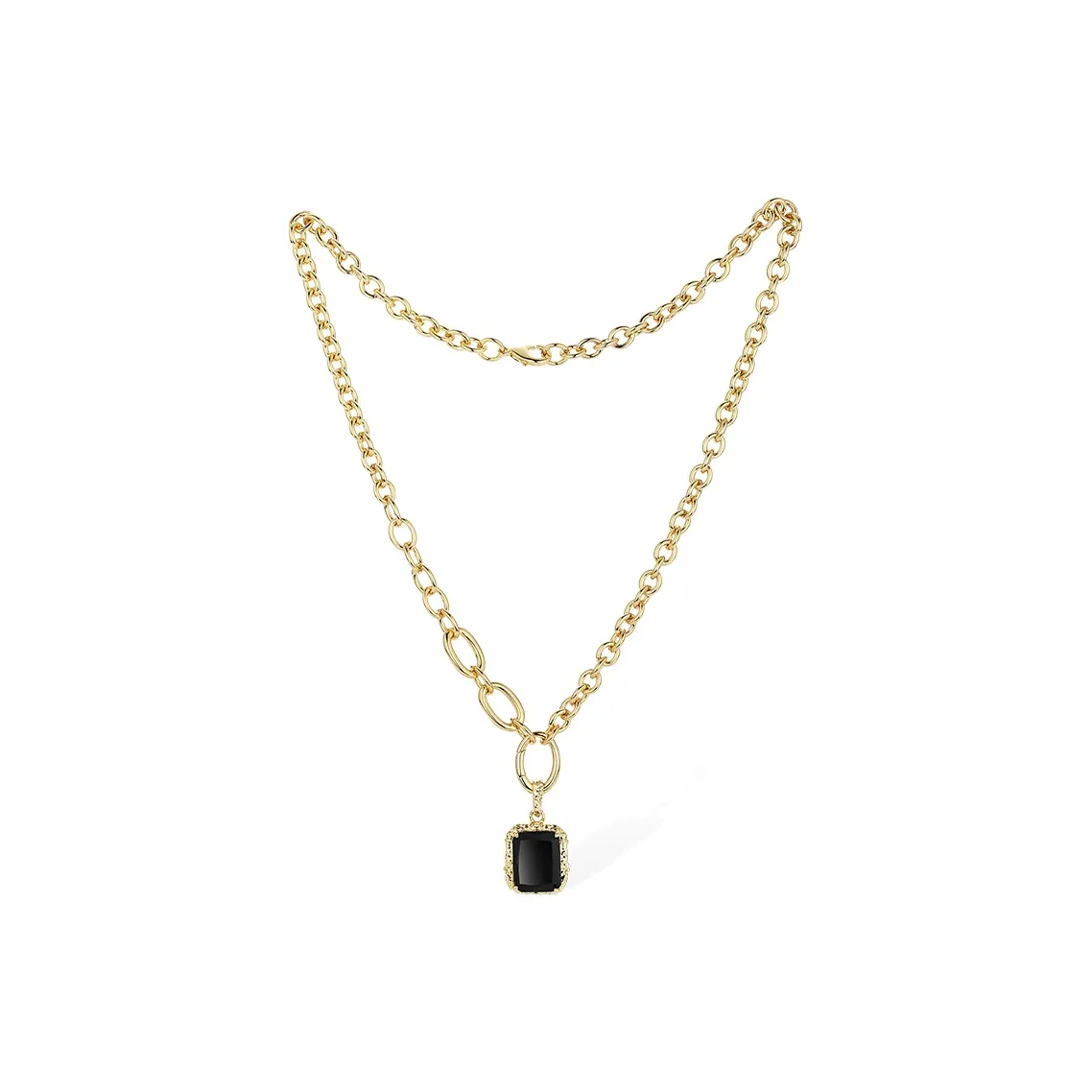 Retro Chic Ожерелья из латуни с золотым покрытием Женские