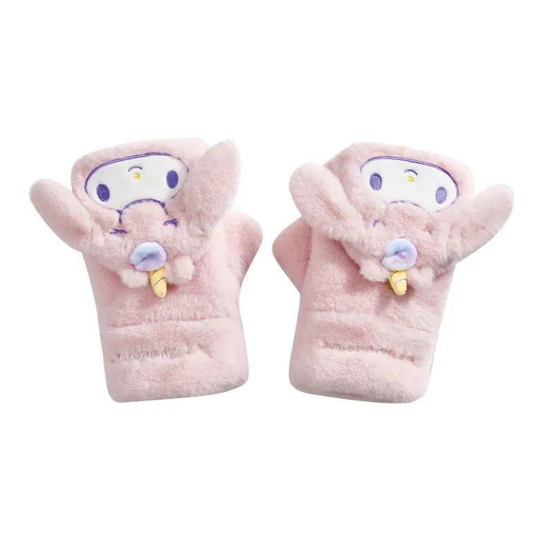 Sanrio Melodi Полиэстер Трикотаж Перчатки Женские