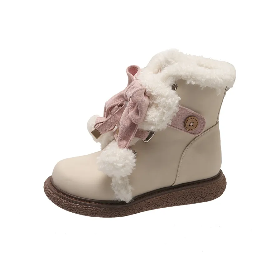 Yue Elsa Обувь Износостойкая и Противоскользящая Короткие Сноубутсы Женские