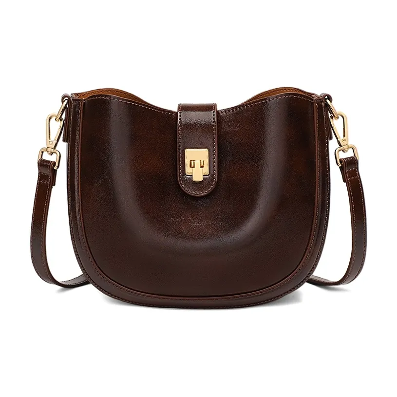 MILLIE'S Сумка через плечо из коровьей кожи стандартная женская кофейного цвета