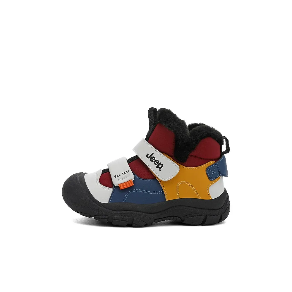 JEEP Explorer 2,0 Анти-KICK Износостойкий Водонепроницаемый Термический Противоскользящий Высокий Топ Снежные ботинки Детские