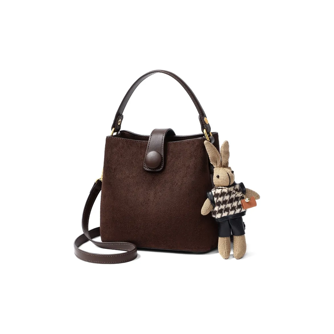 MILLIE'S Корова Кожа Текстиль Синтетическая Кожа Сумка через плечо Стандартная Женская Кофейного цвета