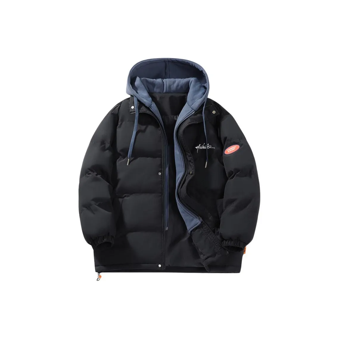 PLUSWOWO С капюшоном пуховая куртка пальто унисекс