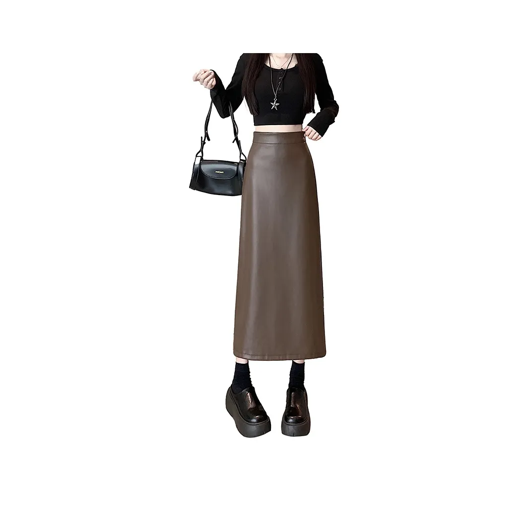 VENICEW Denim Long Skirt Women's