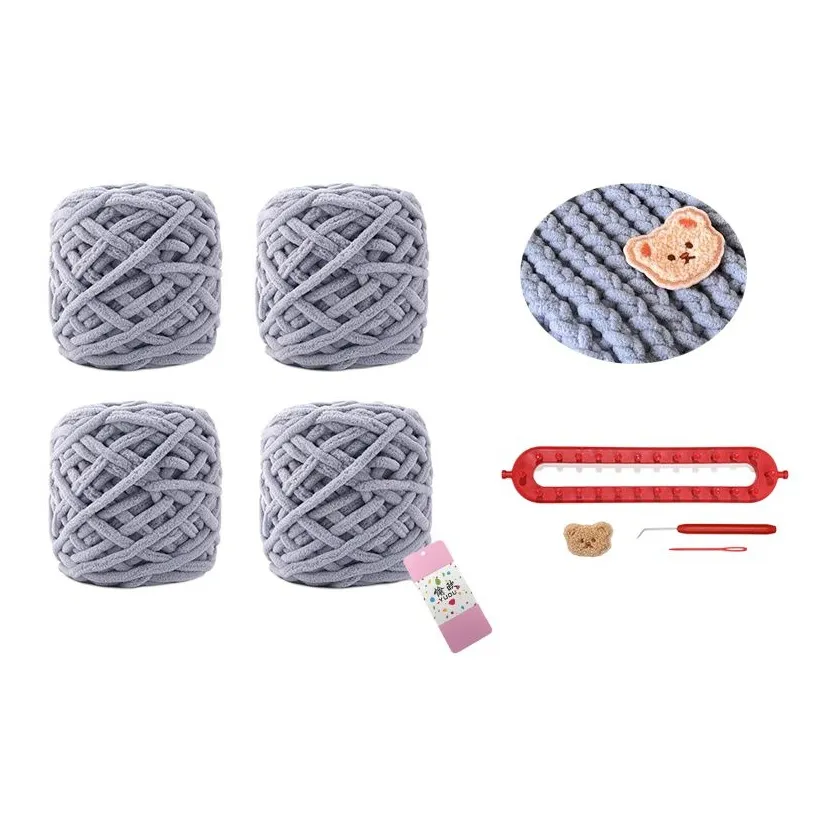 YUOU Мягкий Милый Медведь Шарф Тканый Материал Набор DIY Пряжа Ручная Работа DIY Игрушки