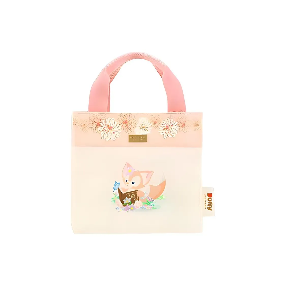 Disney Paul JOE Коллаборация Холст Тот Сумка Сумка для покупок Холст Сумка Мини Женская Розовая и Экрю