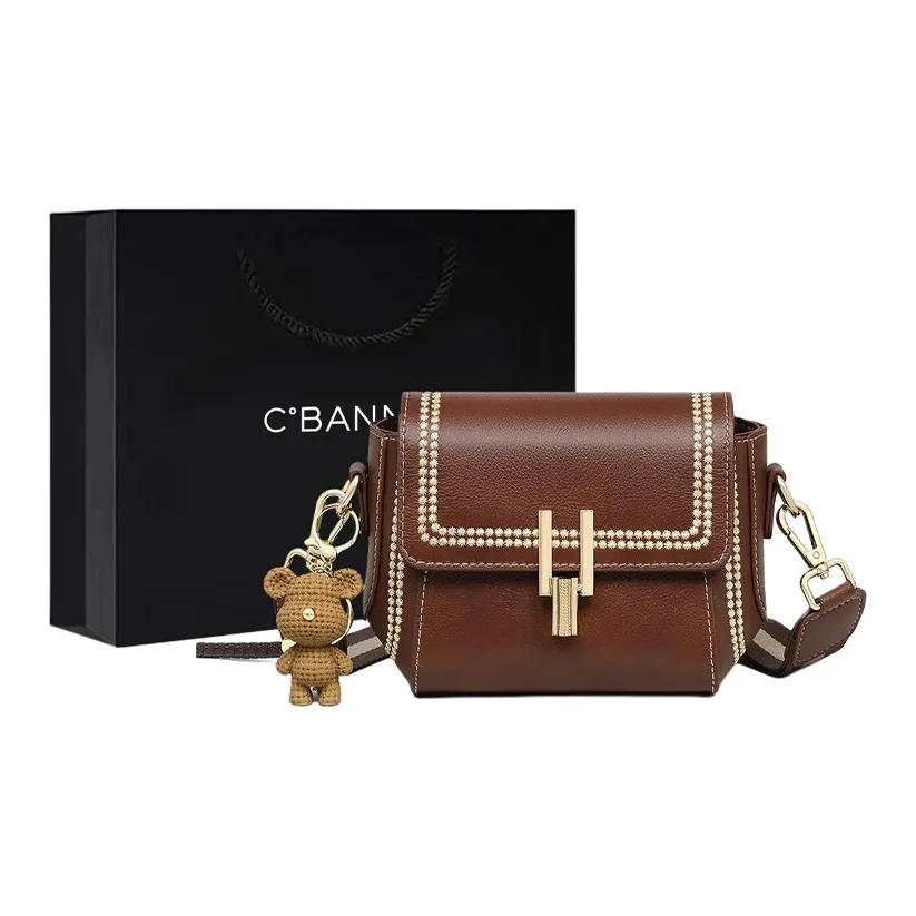 C°BANNER Коровья кожа с синтетической кожей сумка через плечо стандартная женская кофейного цвета