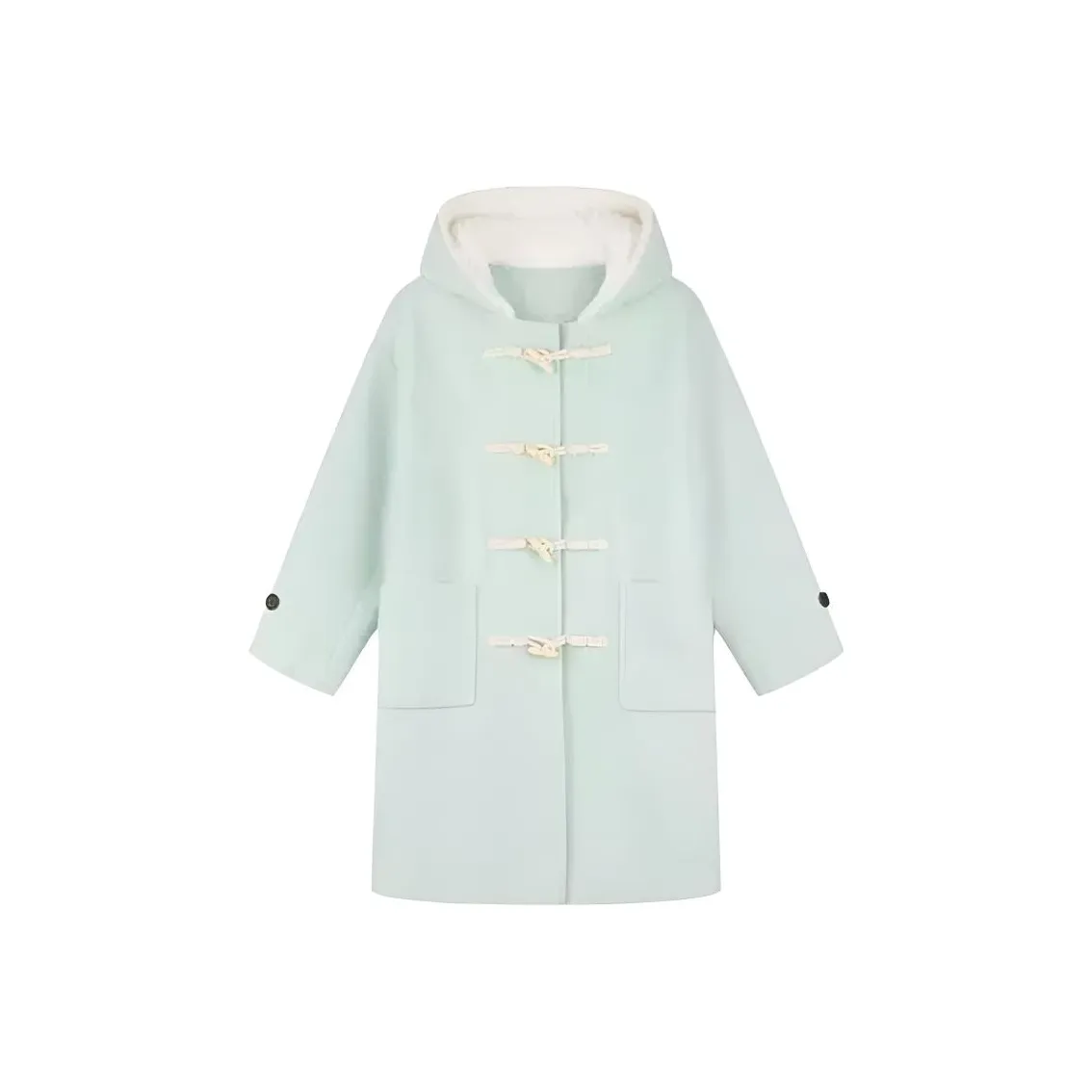 CHARM GLOW Мятно-зеленое женское пальто
