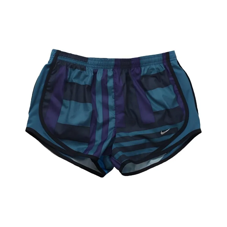 Nike Blue Color Block Women's Athletic Shorts