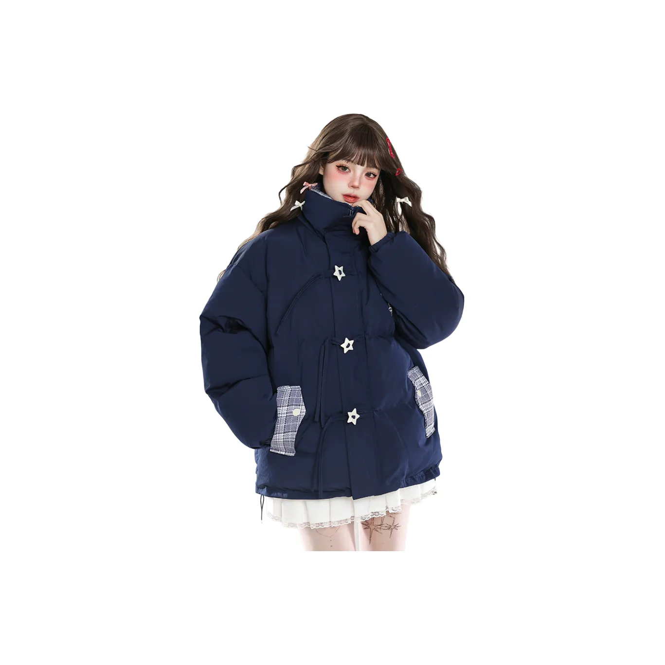 NICEAMOLA Хлопковый пуховик женский