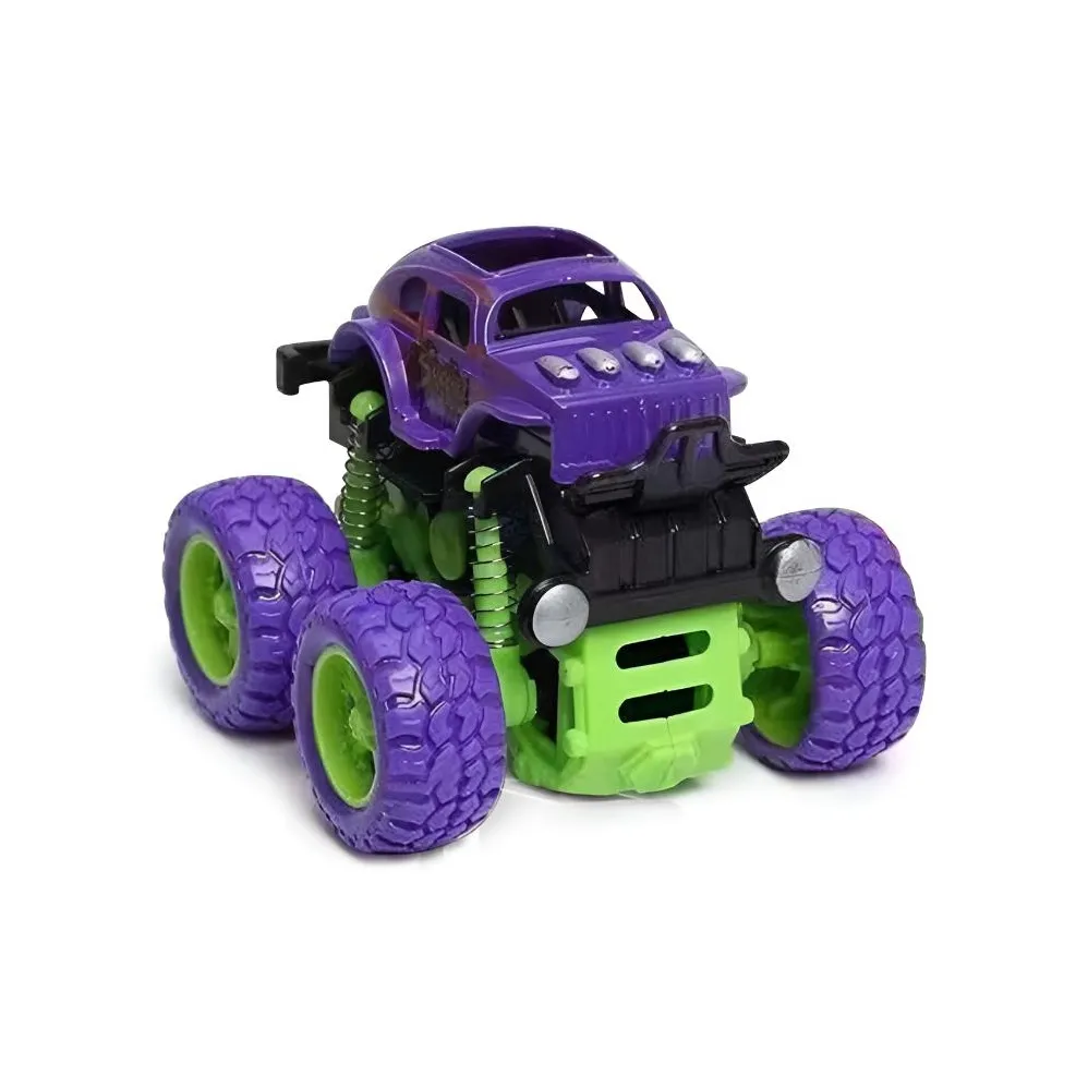 GUYI 4WD Резиновый Колесо Off Road Транспорт INERTIA Тянуть Спина и Glider Игрушка Многоцветный