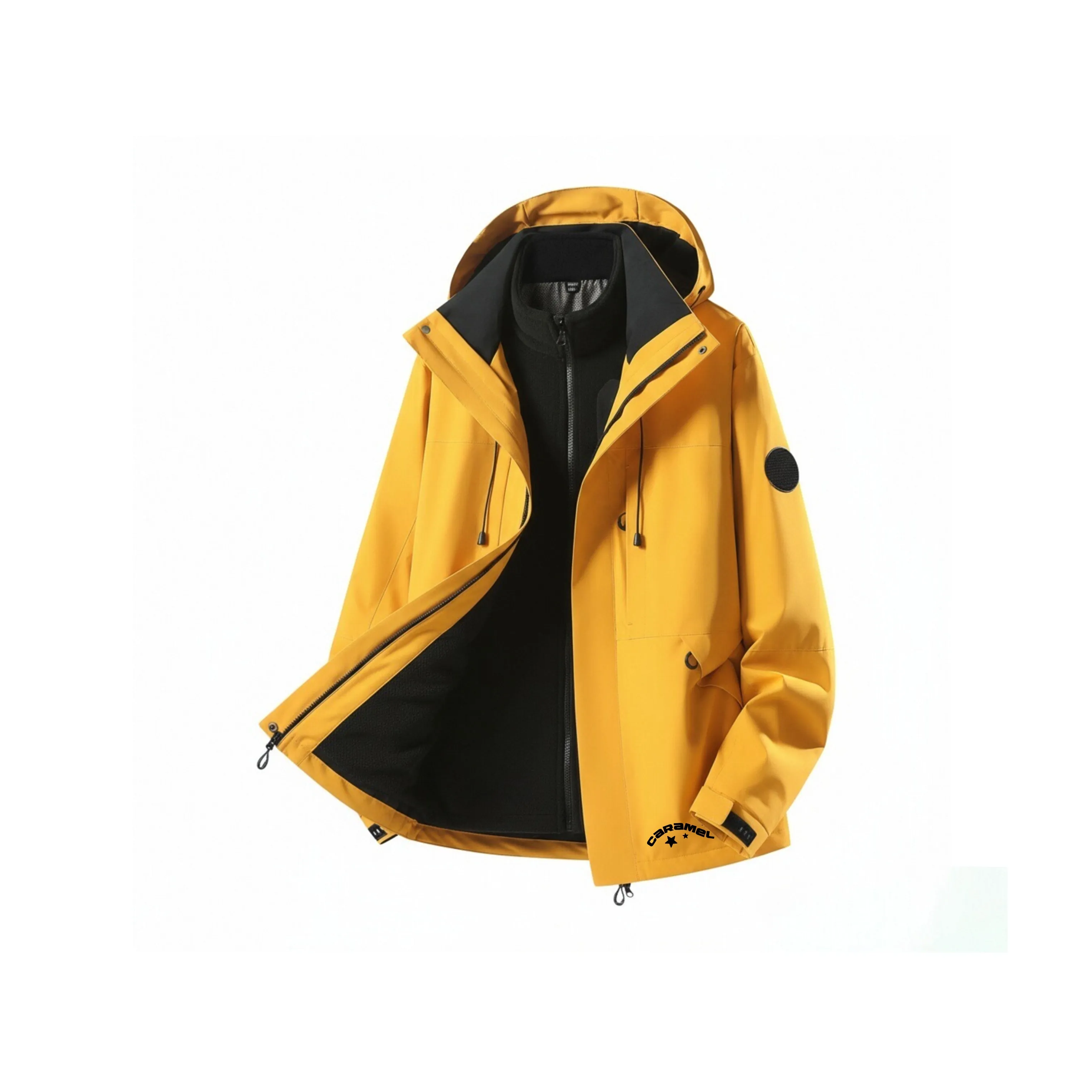 Caramella Водонепроницаемый Ветрозащитный Устойчивый к истиранию Термическая ветровка Унисекс