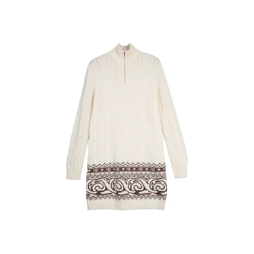 ELLE Длинное платье с длинными рукавами женское