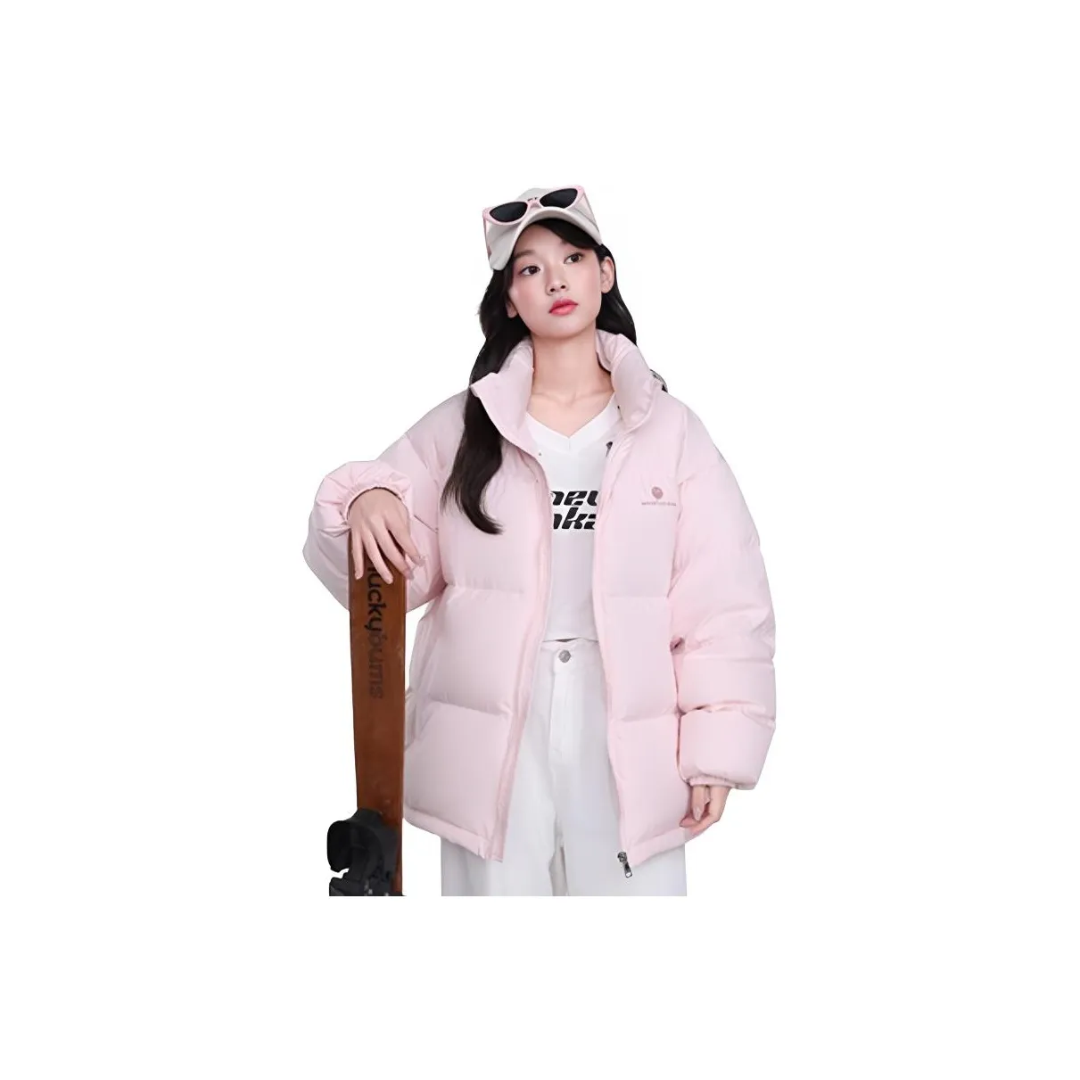 PZHK Розовый Женский Пуховик