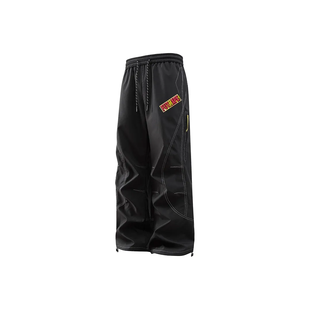 GDRG Black Unisex Cargo Pants GDRG Черные Унисекс Карго Брюки
