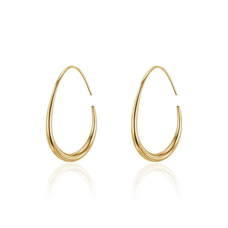 WEIJAS Серьги из меди с золотым покрытием женские