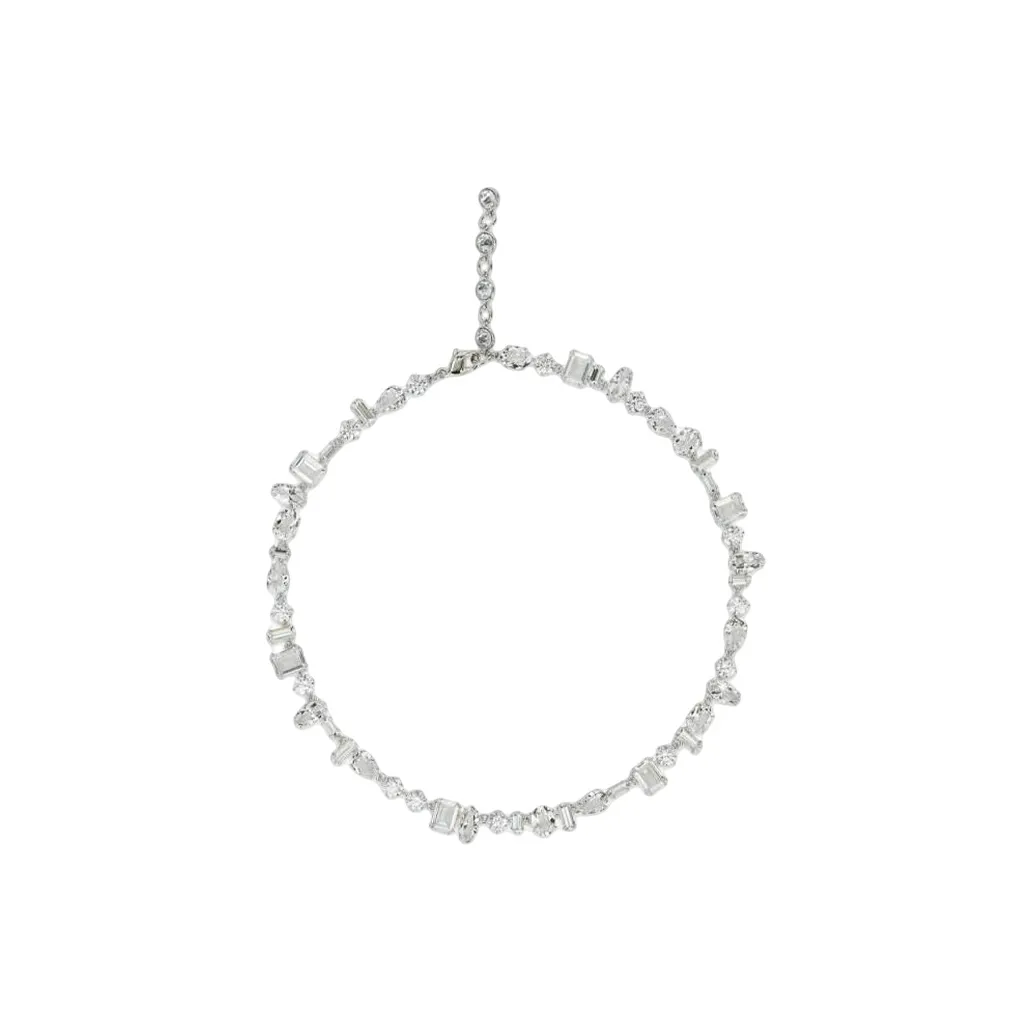 Swarovski Gema Silver White Ожерелья Женские