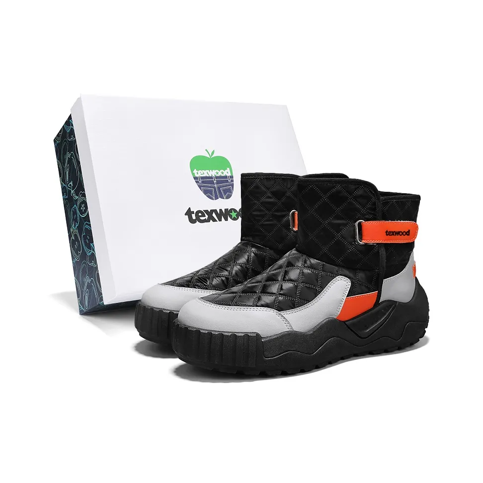 TEXWOOD Термический Амортизирующий Покрытие Увеличение Высоты Устойчивый к Износу Зимние Ботинки Мужские