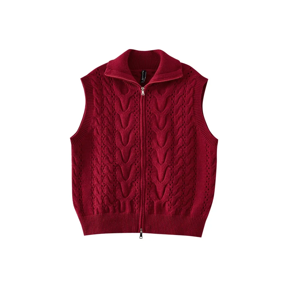 OUNIXUE Red Женские жилеты