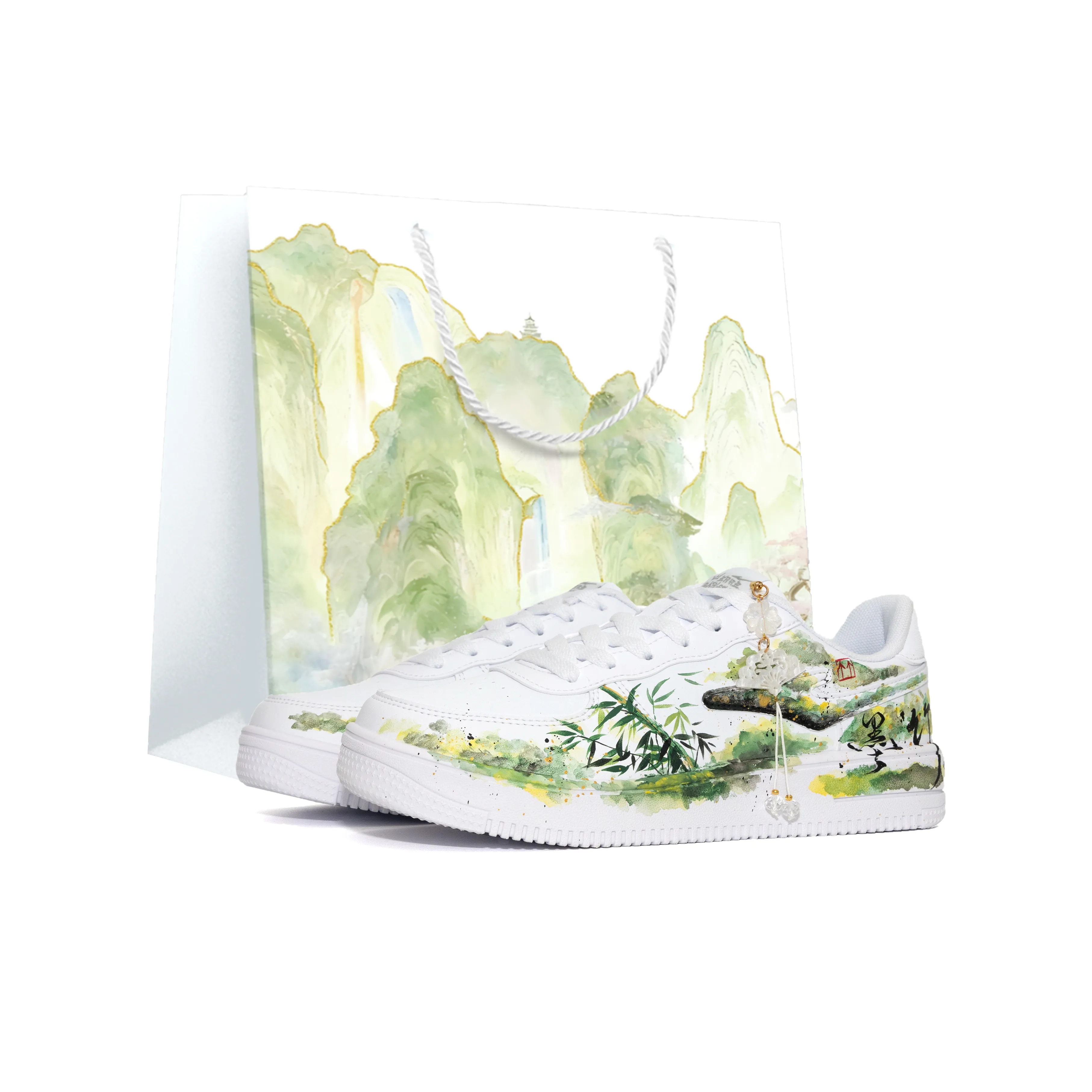 Erke Air Force One Износостойкие и Легкие Скейтборд Кроссовки Низкие Унисекс Бирюзовые