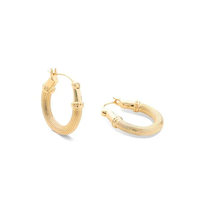 Серьги Retro Chic с покрытием из латуни и антикварного золота женские