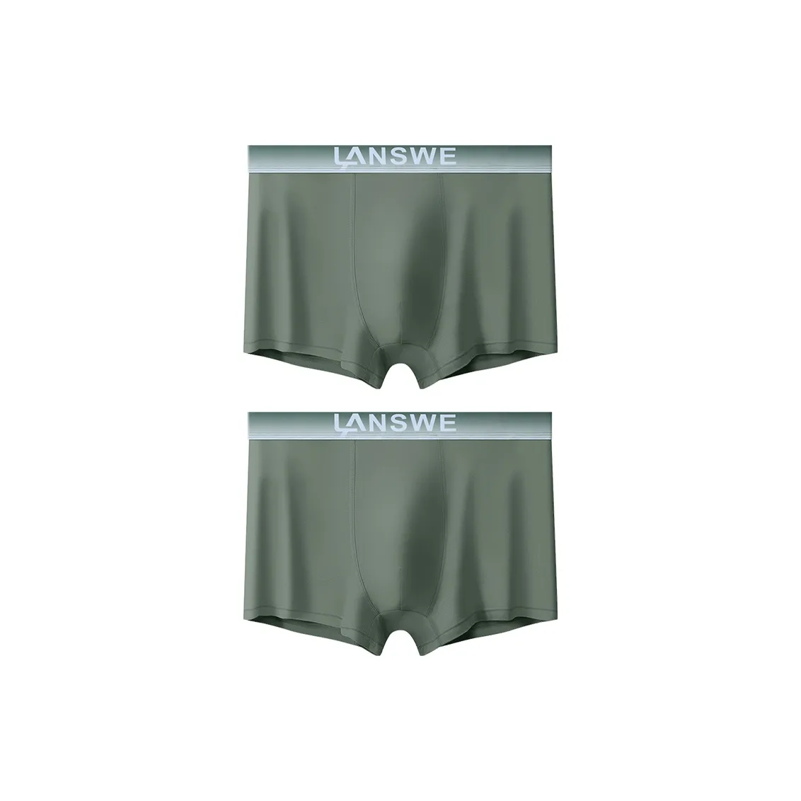 Lanza [2 упаковки] Зеленый + Зеленый Мужские боксер-шорты