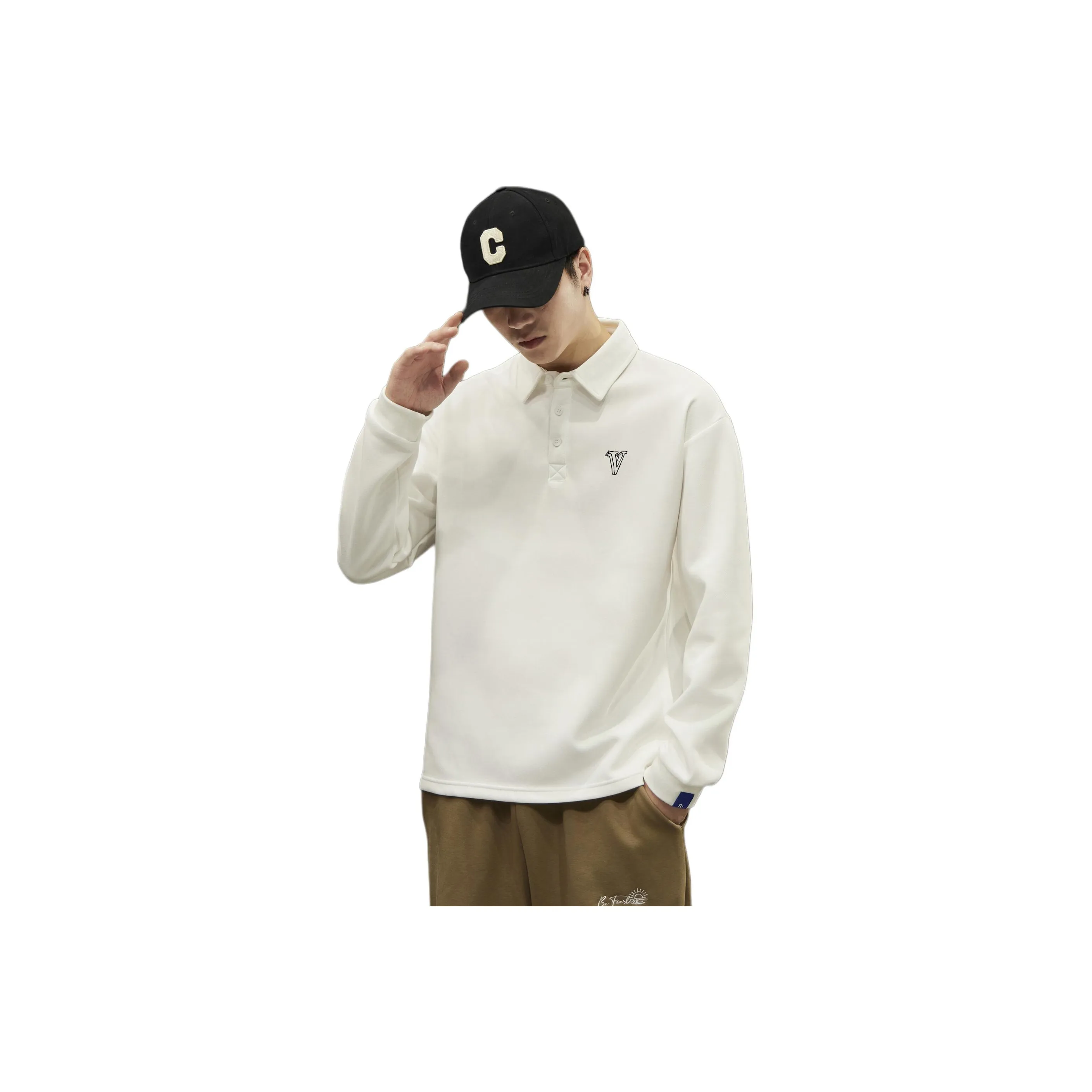 RUIFANDISI Мужская рубашка-поло