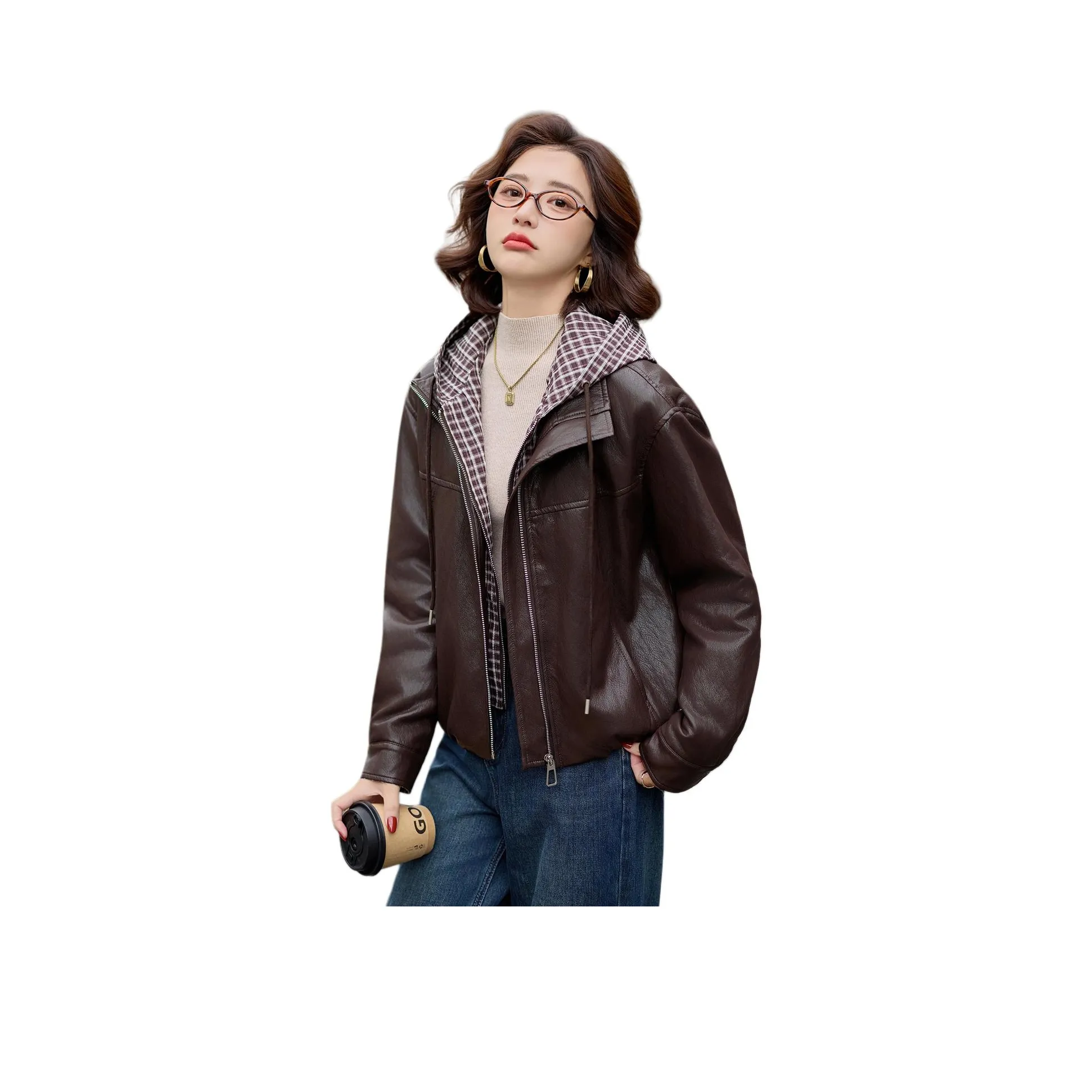 Куртка из кожи Kangaroo женская