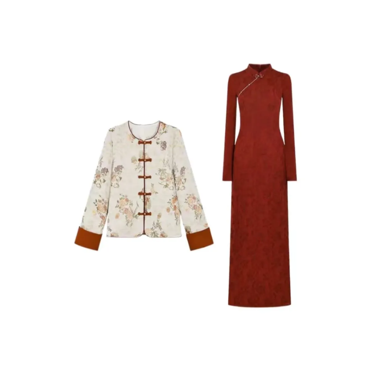 DITB Пальто+Юбка Женские Ципао