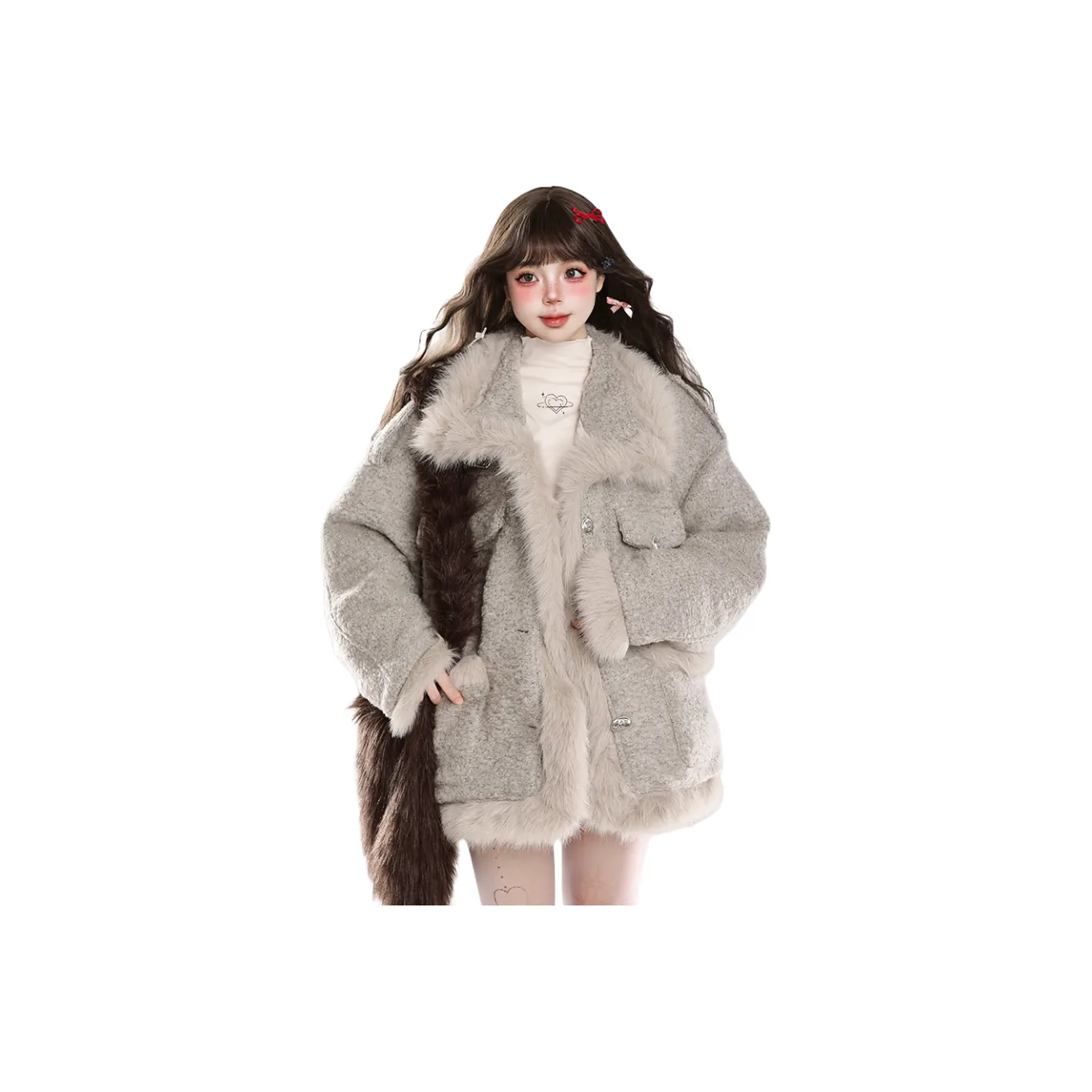 NICEAMOLA Хлопковый пуховик женский