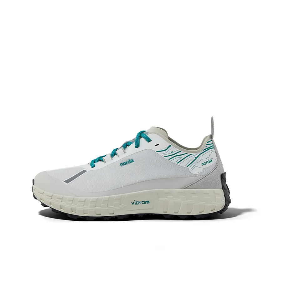 NORDA 001 Дышащие Низкие Беговые Кроссовки Мужские Винтажные Белые