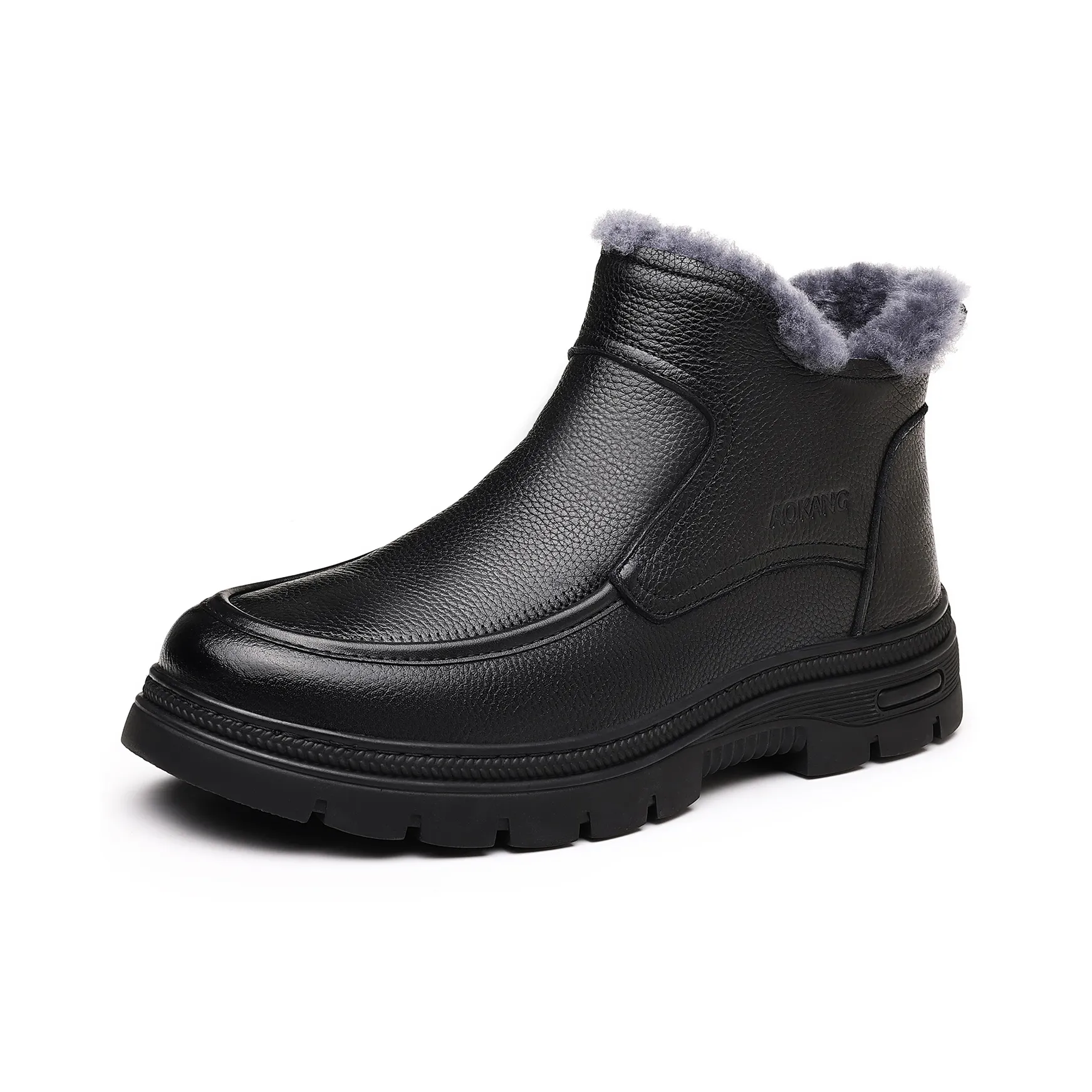 AOKANG Snow Field Martin Boots Термический Амортизация Устойчивый к истиранию Водонепроницаемый Высокий Верх Утепленная обувь Мужская