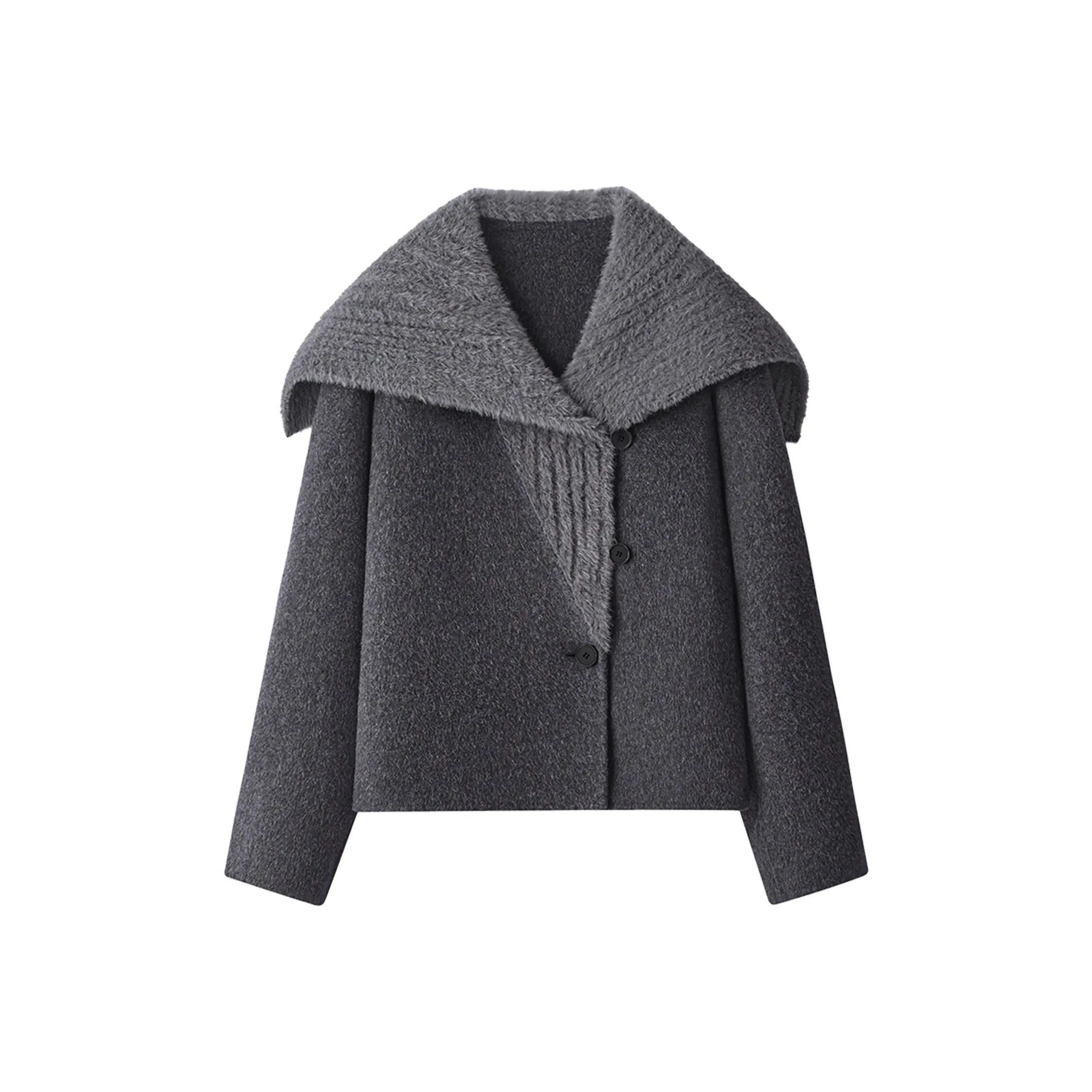 Cypress House Темно-серый Женский Пальто