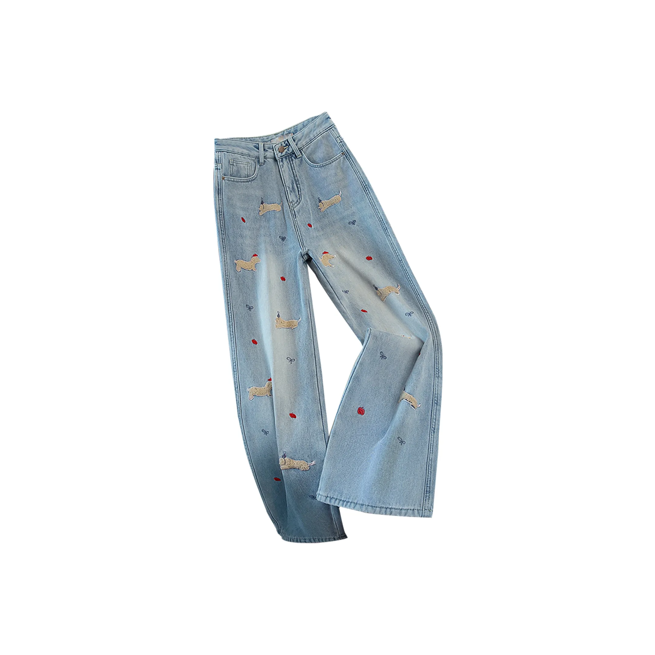 SIBAISHE Светло-синие женские джинсы