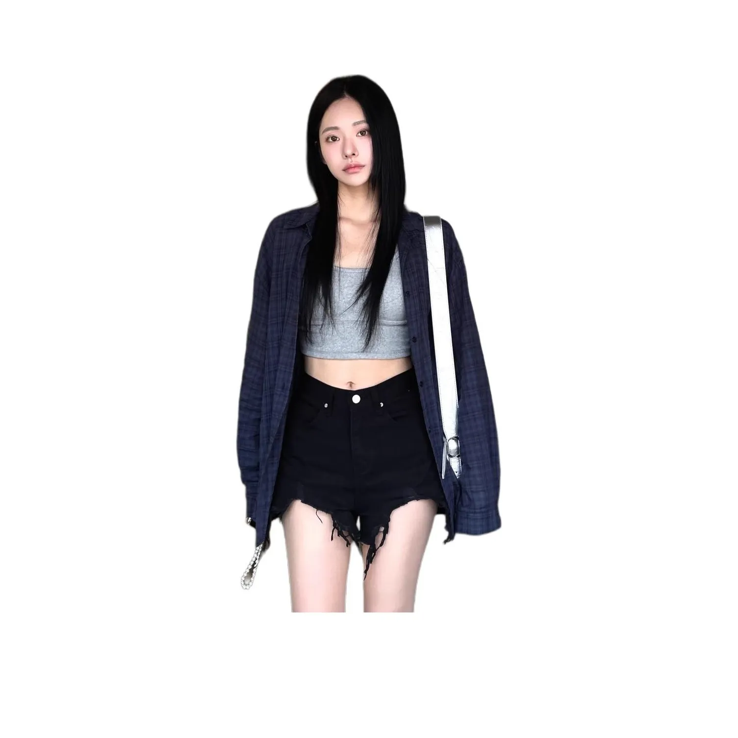 Aghr Темно-синие женские рубашки