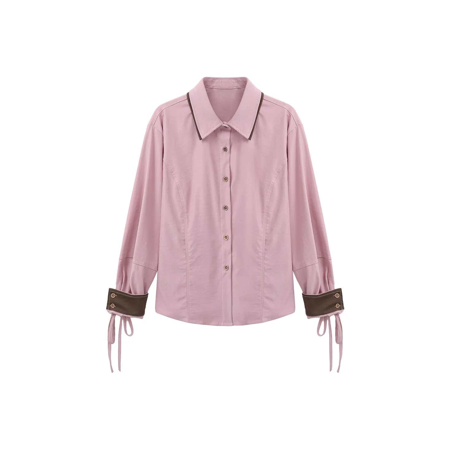 YOUXIANG Розовая Фиолетовая Рубашка Женская Рубашка