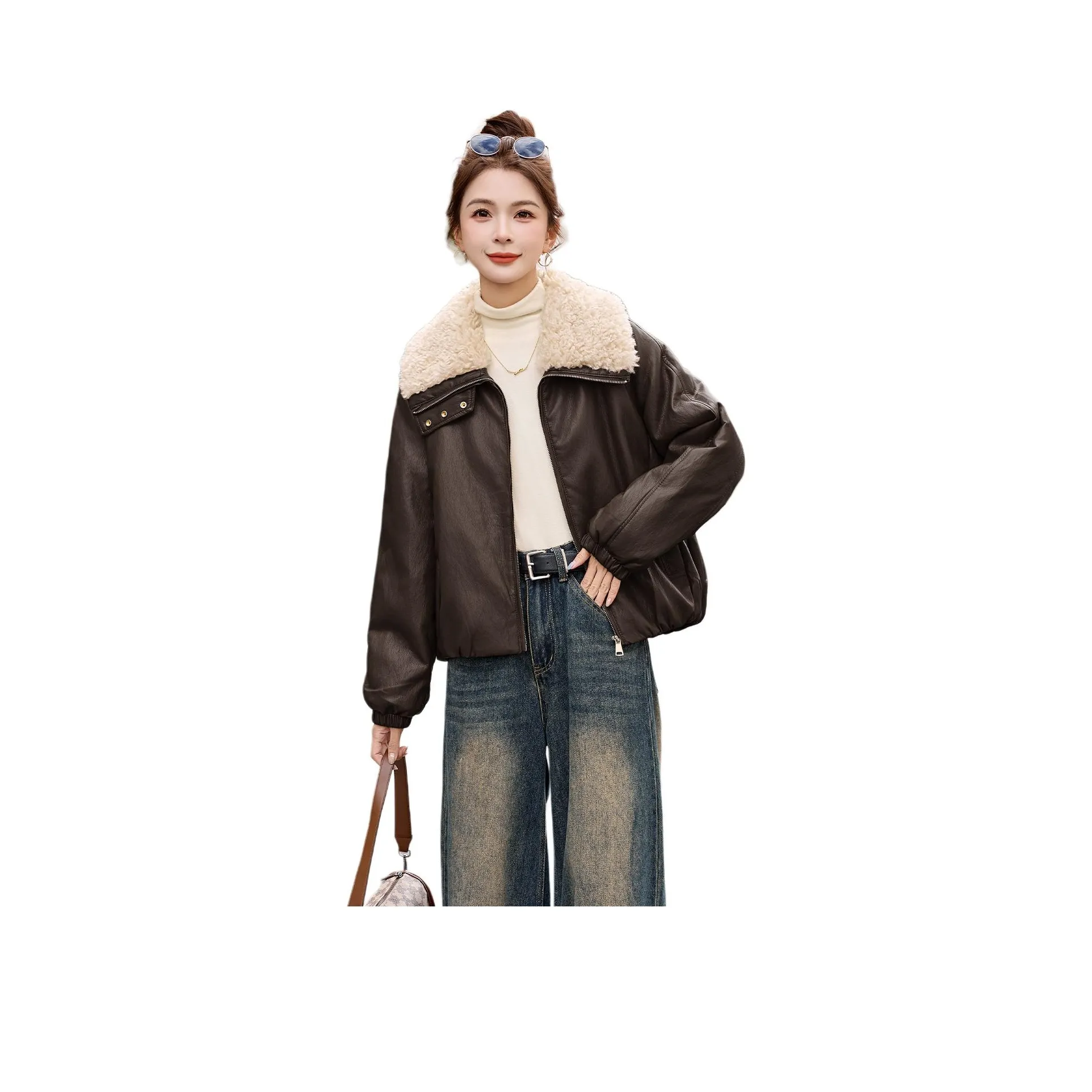 Куртка из кожи Kangaroo женская