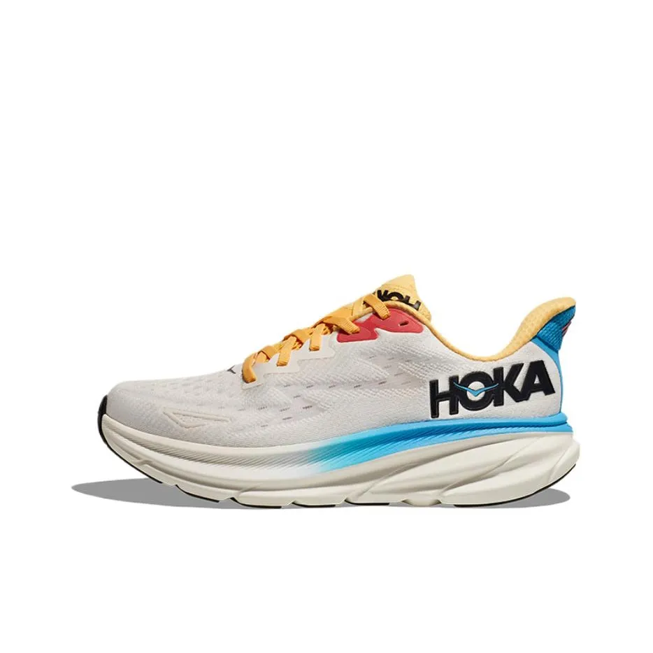 HOKA ONE ONE Clifton 9 Low Топ Беговые кроссовки Женские Белый Синий