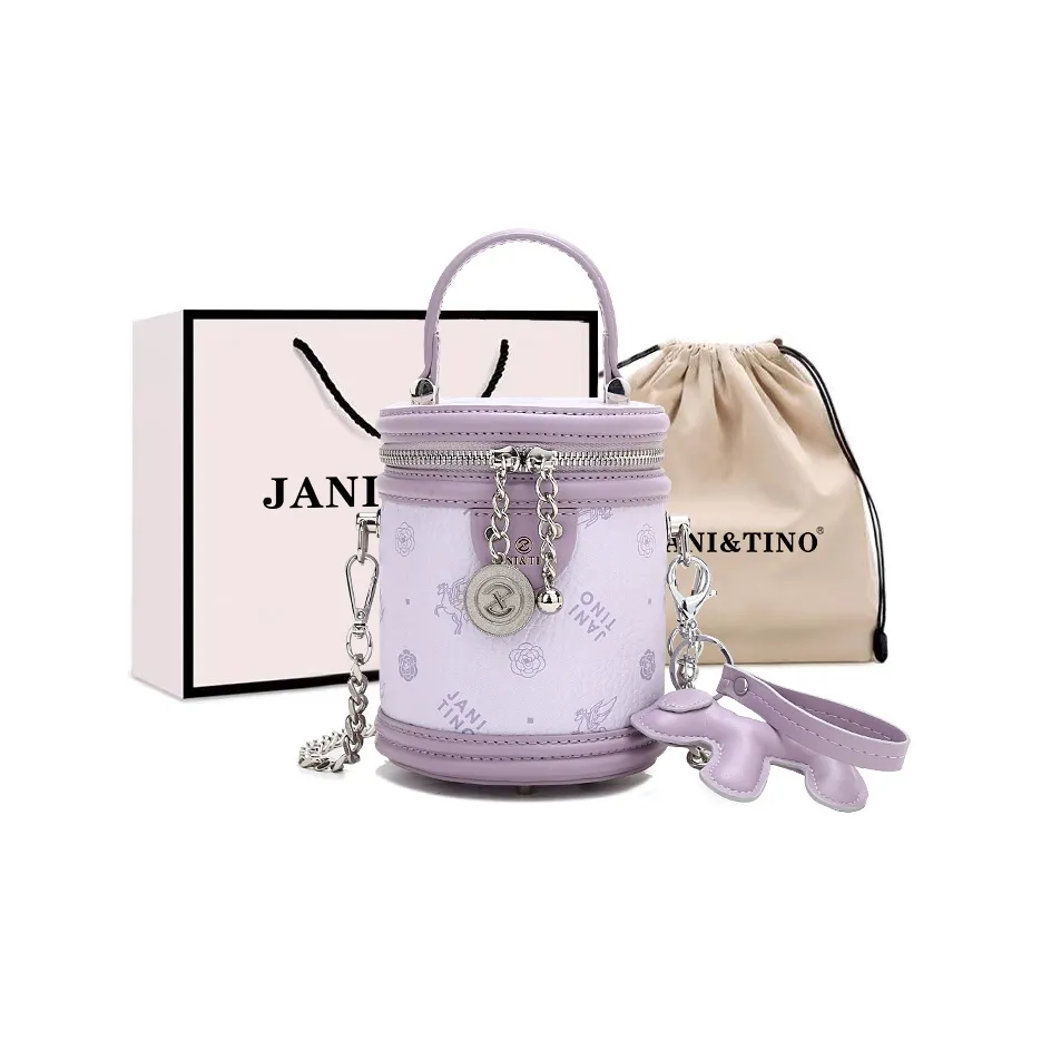 JANITINO ПУ (полиуретан) Сумка Стандартная Женская Светло-фиолетовая