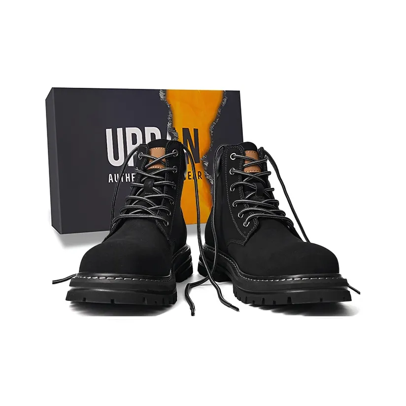 URBAN AUTHENTIC Колено Высокий Мартин Ботинок Средний Каблук Унисекс