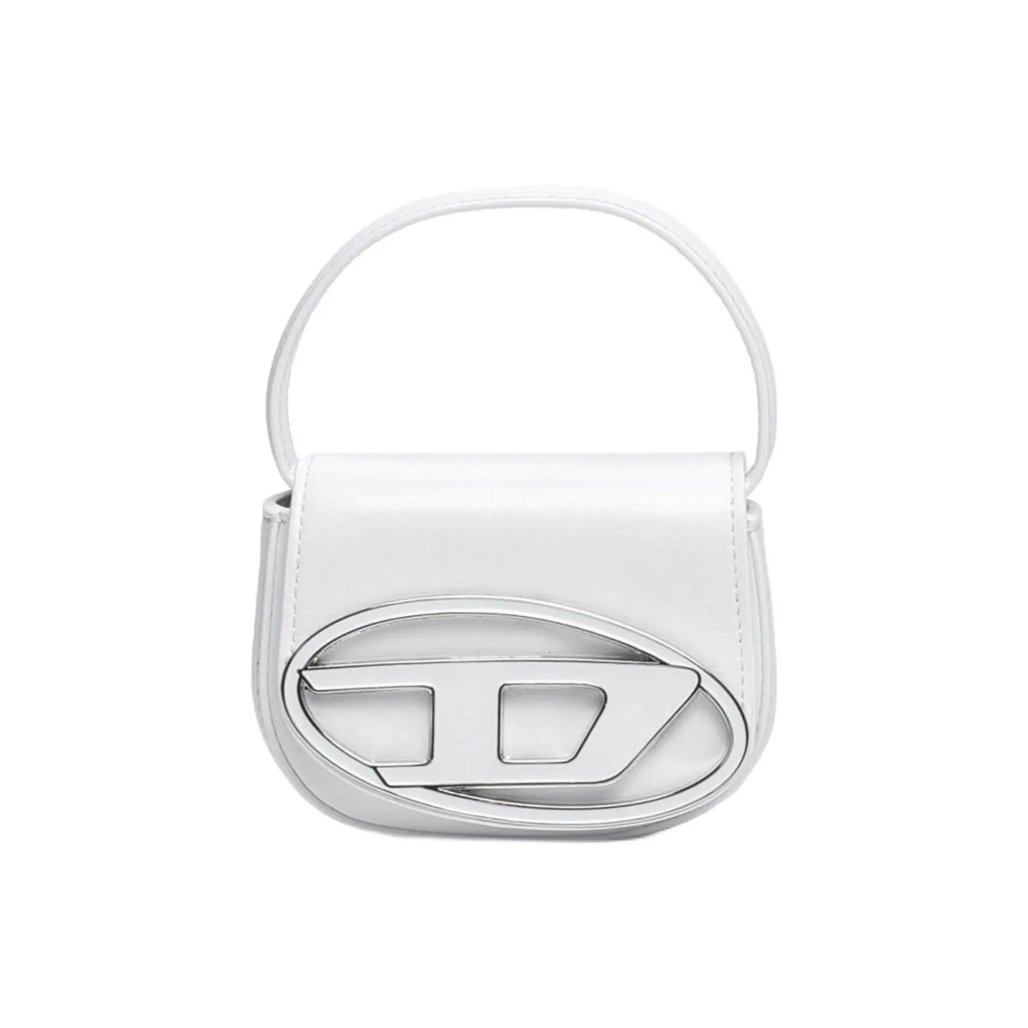 DIESEL Корова Кожа 1DR Сумка Переносная Сумка через плечо Мини Женский Белый