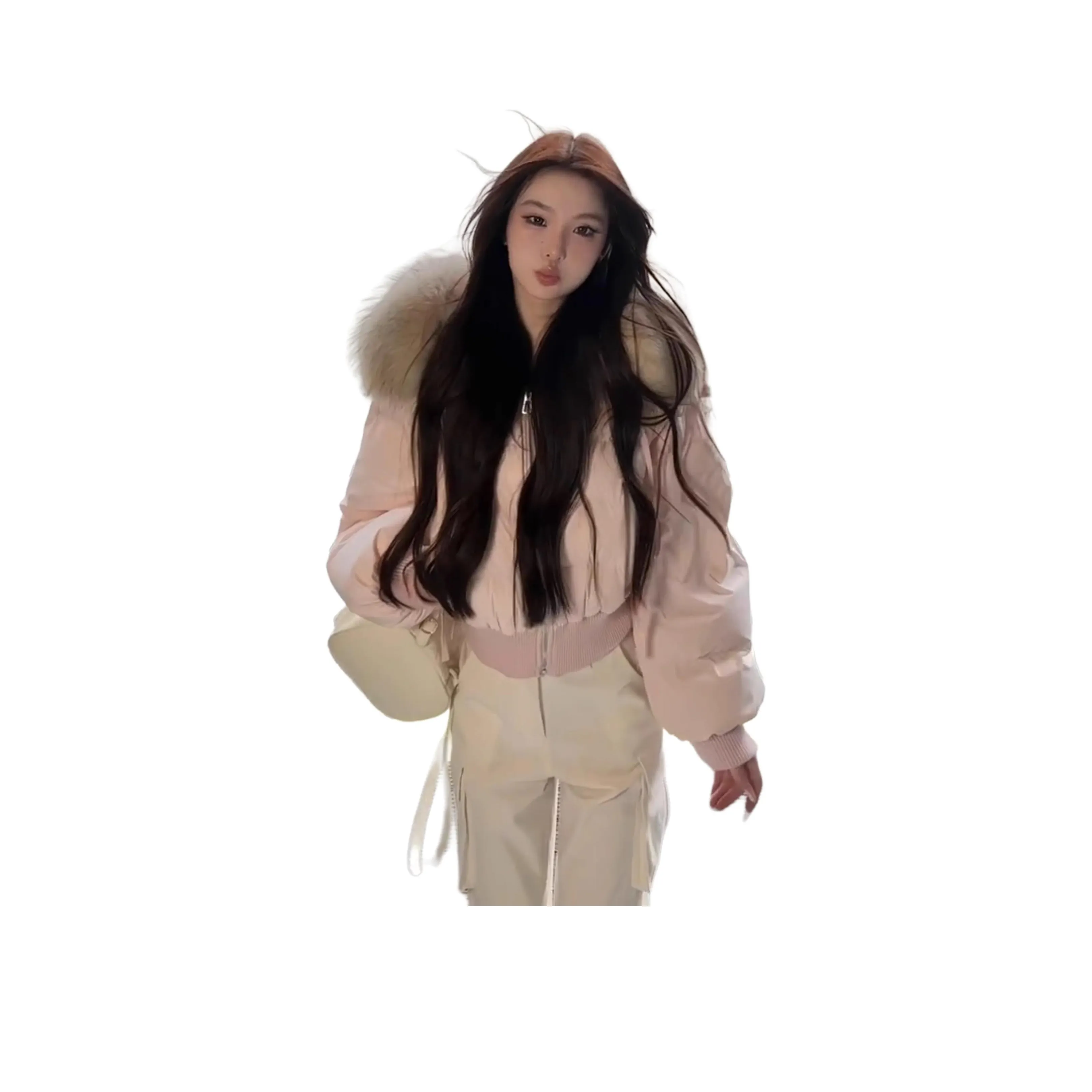 SINKACME Розовый Женские пуховики