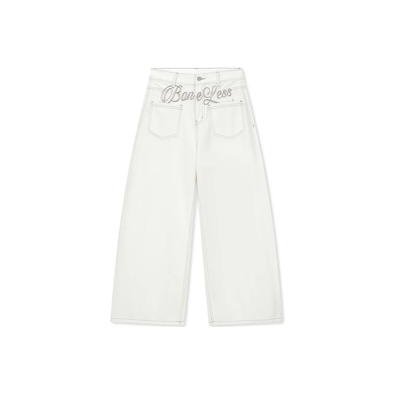BONELESS Cut White Women's Jeans