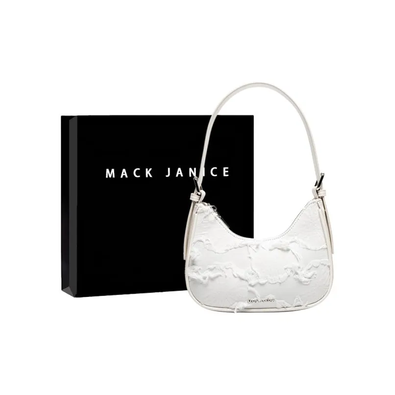 MACKJANICE Полиуретан с синтетической кожей сумка через плечо обычная женская молочно-белая