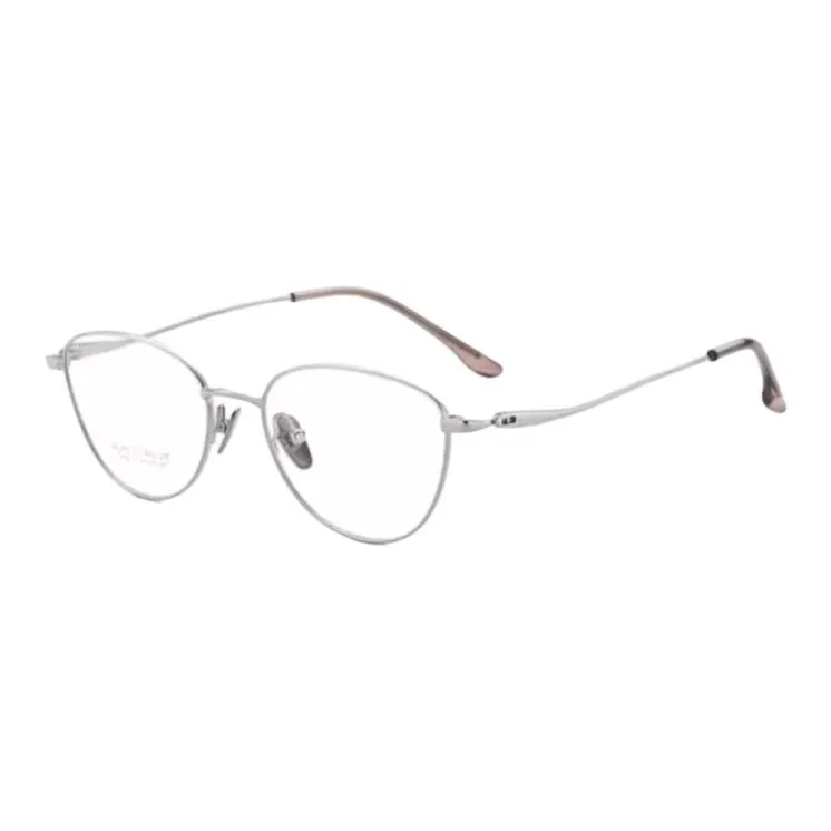 LOHO Титановый сплав Кошачий глаз Очки с диоптриями Unisex Light Серебряный Розовое золото