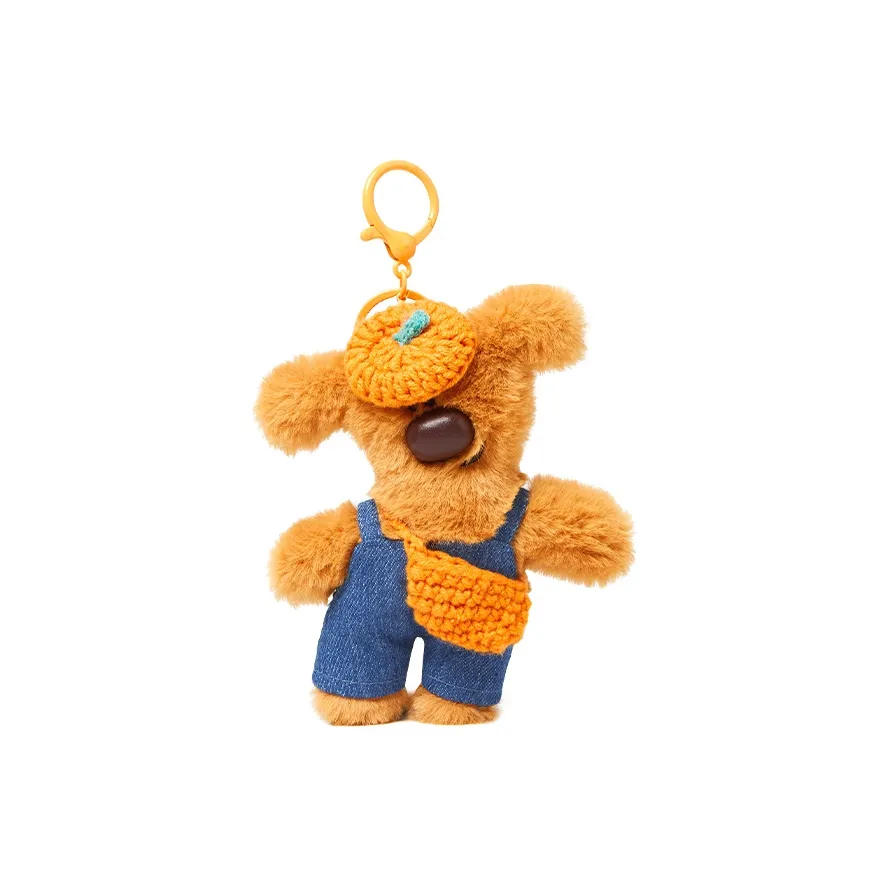 Narandu Полиэстер Брелок Сумка Аксессуар Женский Апельсин Шляпа Белый Тедди Апельсин Шляпа Коричневый Тедди