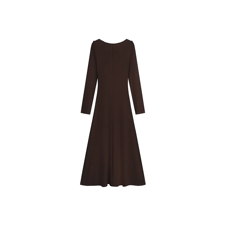 ZHIO Длинное платье с длинными рукавами женское