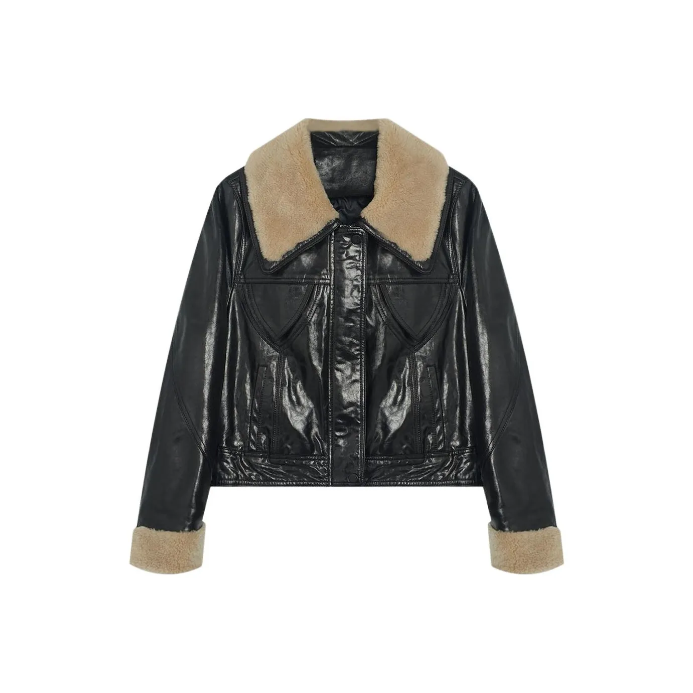 GZQJ Женские кожаные куртки