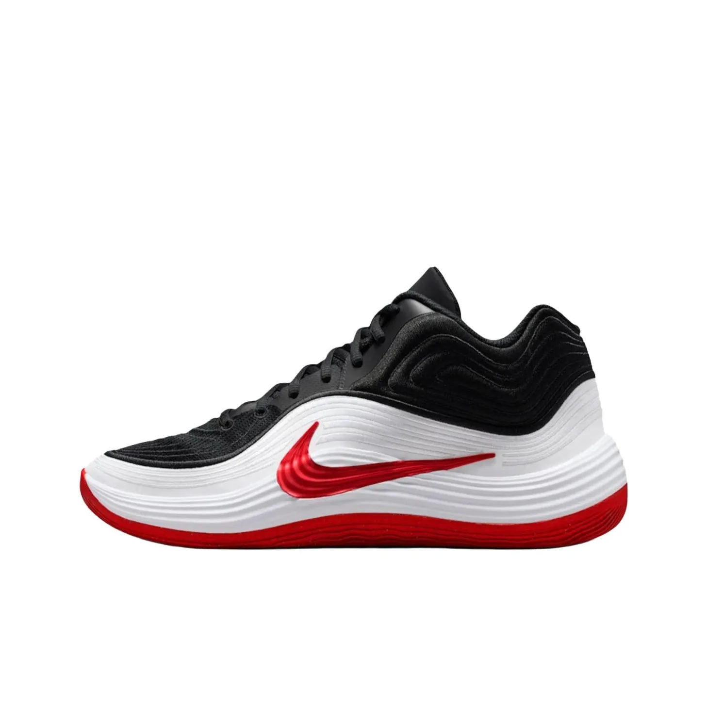 Nike MID Баскетбольные кроссовки Топ Унисекс Белый Черный