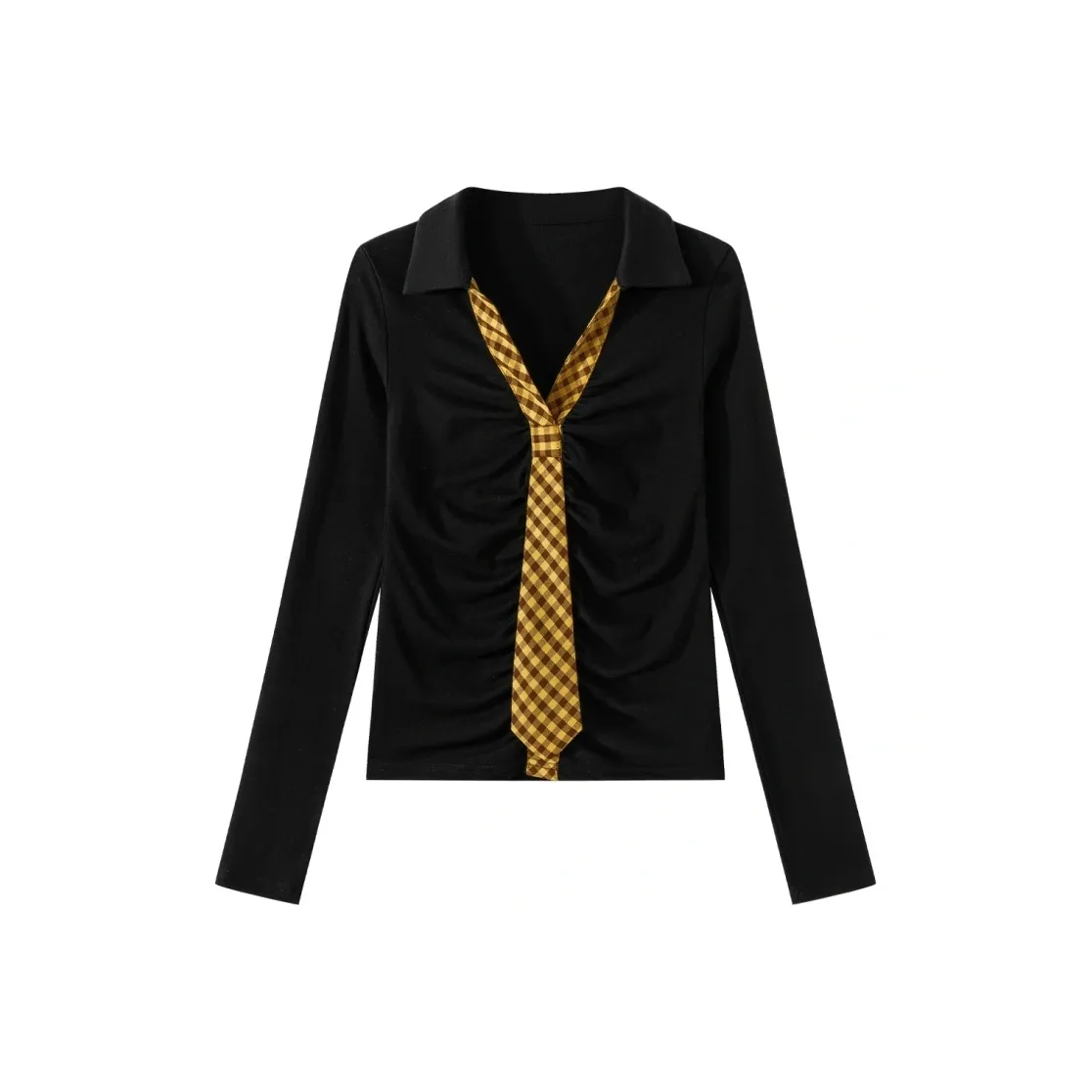 YINLEI Стандартная длинная рубашка с длинным рукавом женская